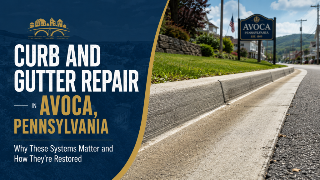 Curb and Gutter Repair in Avoca, Pennsylvania: Why These Systems Matter and How They're Restored