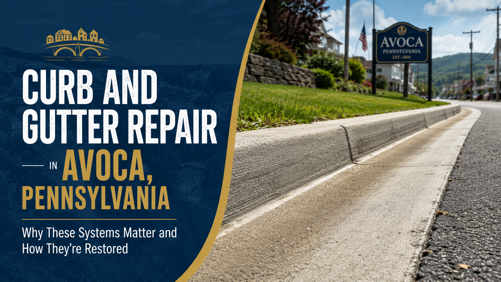 Curb and Gutter Repair in Avoca, Pennsylvania: Why These Systems Matter and How They're Restored